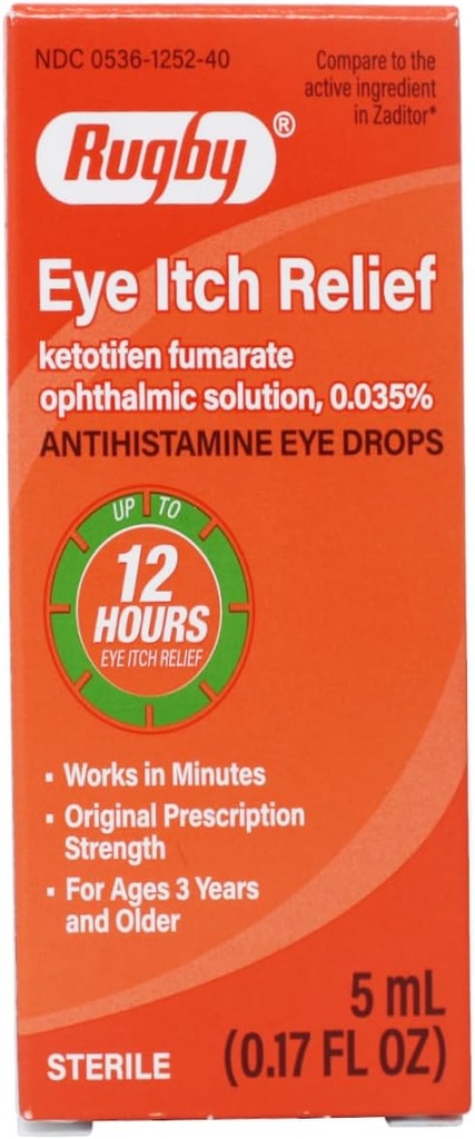 RUBBY LABORATORIA Eye Itch Relief Antihistamin Drops 0,17 Fl Oz