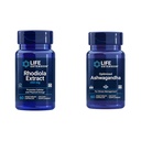 Extension de vie Rhodiola et Ashwagandha Extraction Bundle, Rhodiola rosea et Ashwagandha Suppléments, 60 Capsules Chaque