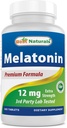 Best Naturals Melatonine 12 mg (1 Jaar Supply) - Drug-Free Nighttime Slaaphulp - Melatonine voor slaap en ontspanning, 365 Tel (365 Tellen (pakket van 1))