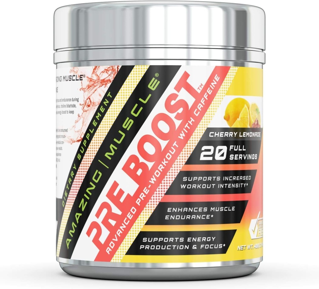 Verbazingwekkend Muscle Pre-Boost Pre-workout Formula met Cafeine 