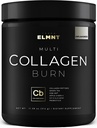 ELMNT Super Collagen poudre pour femmes perte de poids + beauté w probiotiques, acide hyaluronique, vinaigre de cidre de pomme, KSM-66, biotine - supplément de protéines multi collagènes premium Colagen pour femmes (non aromatisé)