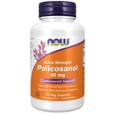 NOW Foods Supplementen, Policosanol 40 mg met Pine Plant Sterols en Hawthorn, Extra sterkte, 90 Veg Capsules