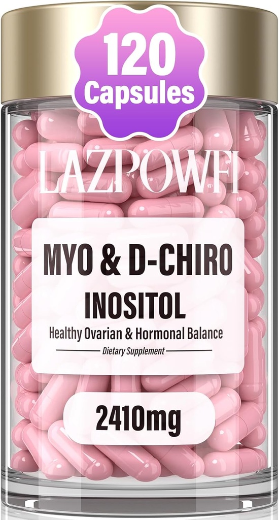 Inositol Supplement - Myo-Inositol en D-Chiro Inositol Plus Folaat en vitamine D - gezonde hormoonbalans en gezonde ovariële ondersteuning voor vrouwen Ideaal 40:1 Ratio-009