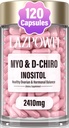 Inositol Supplement - Myo-Inositol en D-Chiro Inositol Plus Folaat en vitamine D - gezonde hormoonbalans en gezonde ovariële ondersteuning voor vrouwen Ideaal 40:1 Ratio-009