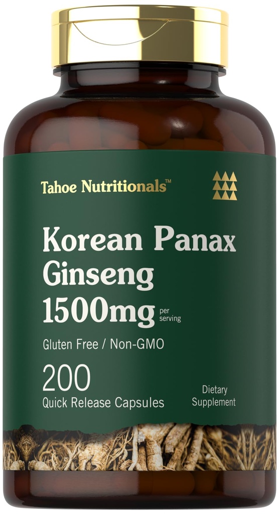 Tahoe Voedingsmiddelen Koreaanse Panax Ginseng Extract 1500 mg 