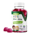 Viteey Zink voor kinderen Gummies, 25mg - Immuun Ondersteuning voor kinderen & tieners - Krachtige natuurlijke antioxidant, Kids Zink Vitamine Supplement - Vegan, Gelatine Vrij, Glutenvrij - Smakelijke Kauwbare Berry Flavor Gummy