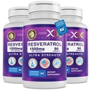 Genex Formules 1500mg Resveratrol met BioPerine voor Absorptie (3 Pack) 