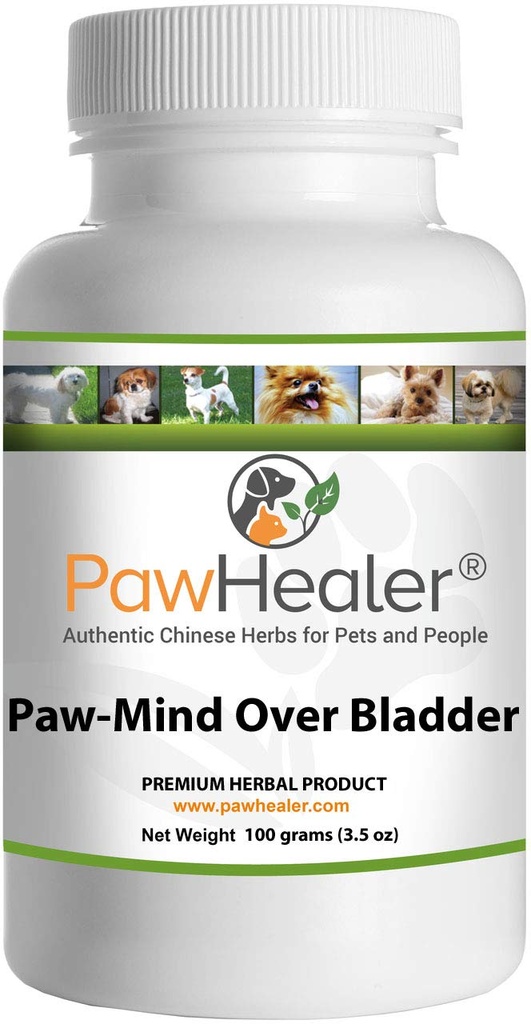 Hondenurine Incontinentie - Paw Mind Over Bladder - Herbal Remedie voor honden met Leaky Bladder - 100 Gram Poeder