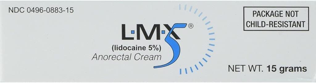 LMX5 Lidocaïne Crème de soulagement de la douleur, 15g Tube – Topique, Fast Aging, Longue Usage Lass pour Coupes, Scraps, Sunburn, Bites