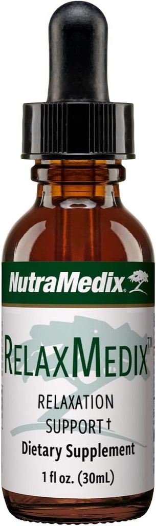 NutraMedix Drops RelaxMedix - Supplément de soutien au repos et à la relaxation avec la griffe de chat et l'extrait de racine valériane de Samento - Teinture pour le décompression et le système immunitaire (1oz / 30ml)