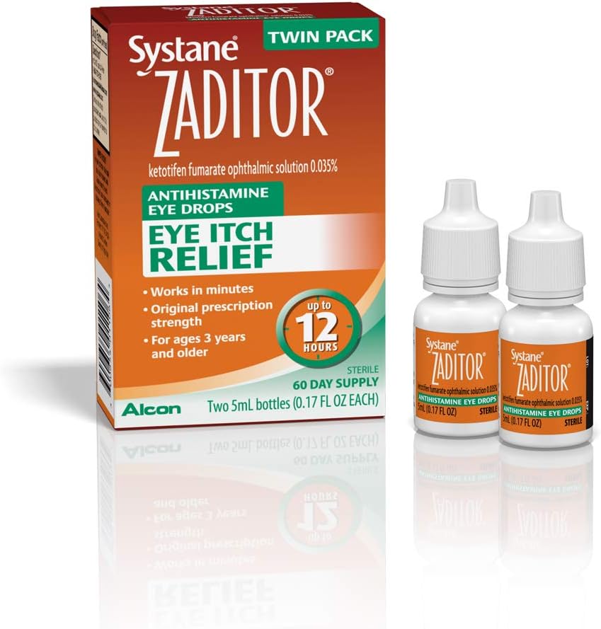 Systane Antihistamine Eye Drops, Twin Pack, 5-ml Elk, 0,17 Ounce (verpakking van 2)