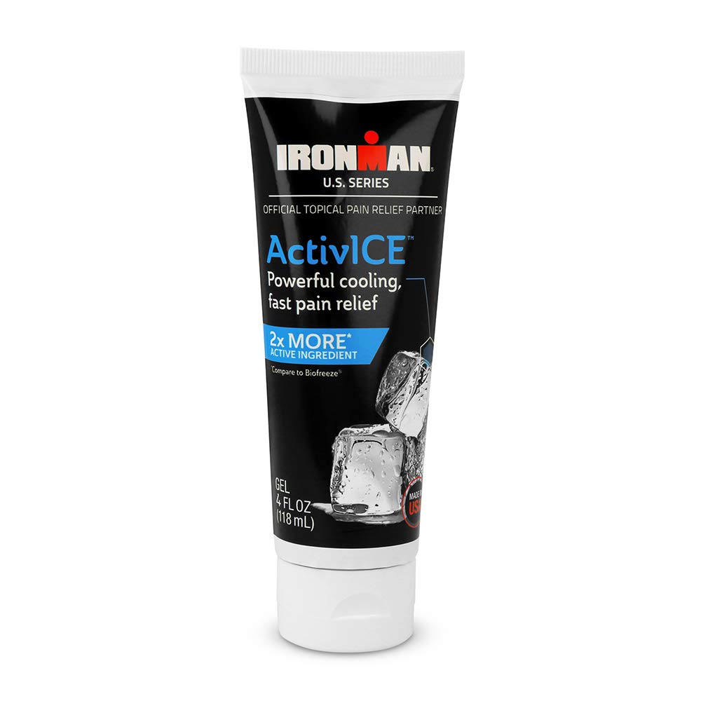 Curad IRONMAN ActiviCE Topische koelgel, pijnverlichting voor artritis, gewrichts-, spier-, rug- en pijnpijn, 4-oz (1 telling)