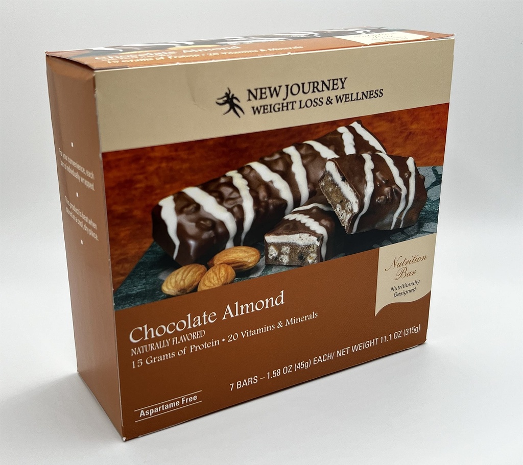 Chocolate Amandelstaaf - Nieuwe reis gewichtsverlies en Wellness - High Protein Nutrition Bar (7 bars/doos)
