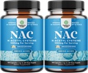 NAC Supplement N-Acetyl Cysteine 1000mg - Vegan Hoge Absorptie Non-Smelly NAC 1000mg Capsules Glutathion Precursor voor Lever Reiniging Detox & Repair Plus Lung Health en Immunity Ondersteuning (4 maanden)