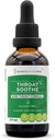 Throat Soothe Alcoholvrije Extract, High-Potency Kruidendruppels, Tinctuur Gemaakt van Tinctuur, Licorice, Slippery Elm, Marshmallow, Salie, Echinacea, Vlierbes. Sore Throat Formula 2 oz