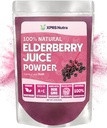 XPRS Nutra Poudre de Jus de Elderberry - Mélange de Jus de fruits biologiques en poudre - Supplément de Jus de Elderberry en poudre riche en vitamines A et C (4 oz)