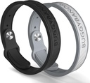 Muggen Afstotende Armbanden, 2 Pack Siliconen Mosquito Afstotende Bands met DEET Gratis, Natuurlijke en Waterdichte Bug Polsbandjes voor kinderen en volwassenen, Buiten Reizen Bescherming (Black&Grey)