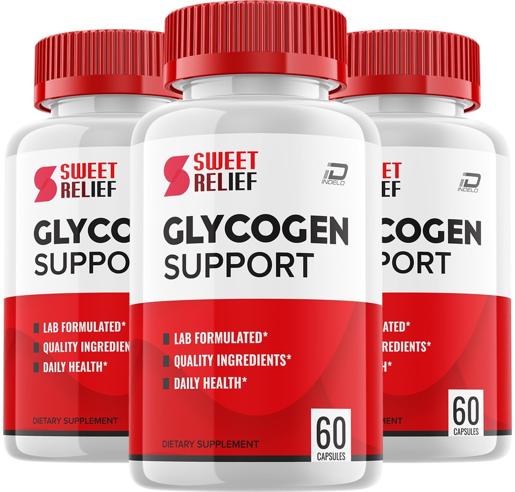 Sweet Relief Glycogen Support Capsules - SweetRelief Optimizer Advanced Formula, Sweet Relief Supplement, SweetRelief Booster Reviews, Glycogen Supplement (3 Pack - 180 Capsules)