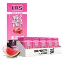 Voedingsdesigns LPS Liquid Collageen & Whey Protein Supplement - Non-GMO Drink, Sugar-Free - bevordert gezonde huid en haar voor mannen en vrouwen, Watermeloen, Single Serve (100 Packets)