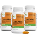 Terry Naturally CuraMed 750 mg - Antioxidant Supplement for Brain & Heart Health - Supplement with High-Potency Curcumin Complex - Nier, Lever en Immune Health Support - 120 Softgels (Pack of 3)