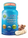 Probiotiques avec enzymes digestives et prébiotiques pour les femmes et les hommes - 3-en-1 Vegan Probiotique Probiotique complexe multienzymes pour la santé Gut - Absorption maximale Capsules de libération retardée