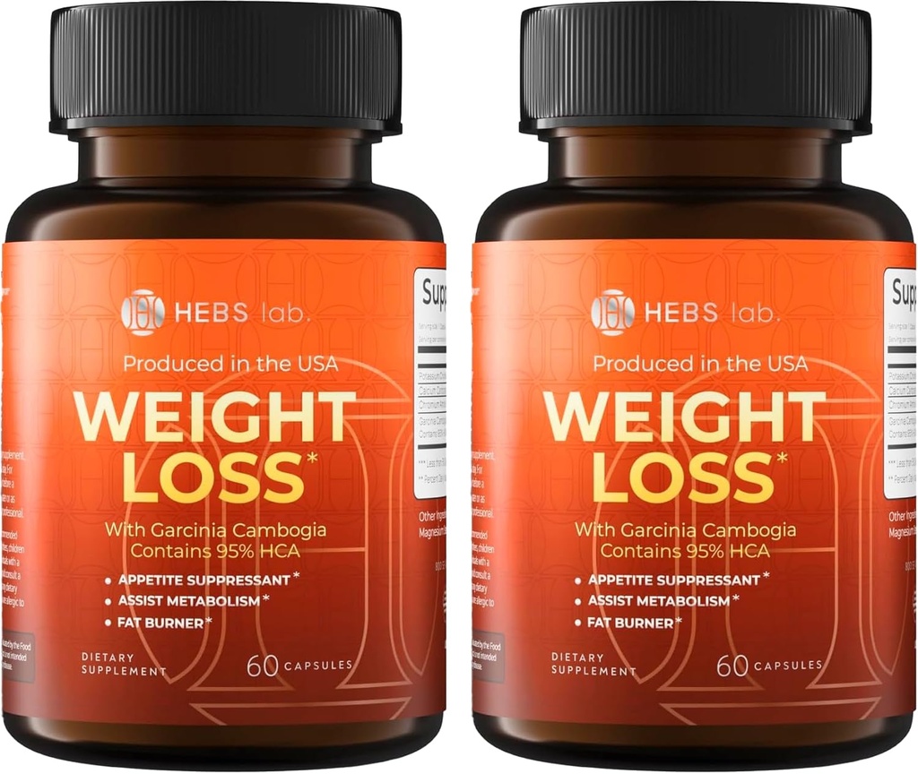 Garcinia Cambogia Pillen Made in USA - 120 Capsules (Pack of 2)