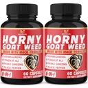 BMVINVOL (2 verpakkingen) Geile geitenkruid Capsules met Maca, Tribulus, Ginseng. Ashwagandha,Tongkat Ali - 8-in-1 voor ondersteuning van energieniveaus