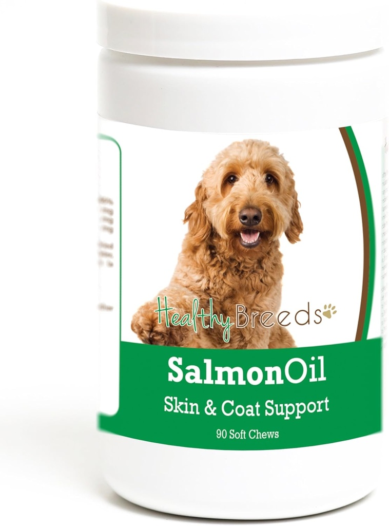 Gezond ras Goldendoodle Zalm Olie Zachte Kauwen 90 Tellen