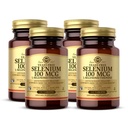 Solgar Gistvrije Selenium 100 mcg - 100 tabletten, verpakking van 4 - Ondersteunt Antioxidant & Immune System Health - Non-GMO, Glutenvrij, Dairy Free, Kosher - 400 Totaal porties