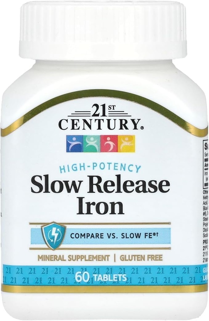 21e eeuw Slow Release Iron Tablets 60 ea