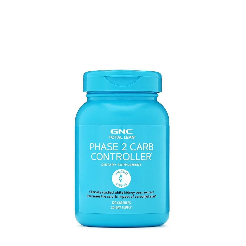 GNC Total Lean Fase 2 Carb Controller, vermindert Calorie Impact van Koolhydraten, 120 Capsules