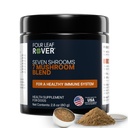 Four Leaf Rover Seven Shrooms - Biologische Paddestoel Supplement voor Honden - Veterinair Geformuleerd Geheel Paddestoel Extract