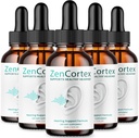 (5 Pack) Zencortex voor Tinnitus Relief - Officiële Formule - Zencortex Drops voor Oors, Zen Cortex 24 Tinnitus Drops Liquid Supplement Reviews, Zen Cortex Hearing Support Formula, Zencortex Oral (10oz)