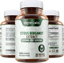Vegan Labs Citrus Bergamot Extract 1500MG- 180 Vegan Capsules- 25:1 Citrus Bergamia Extract- Ondersteunt de algehele gezondheid en antioxidant bescherming- Glutenvrij, Non-GMO
