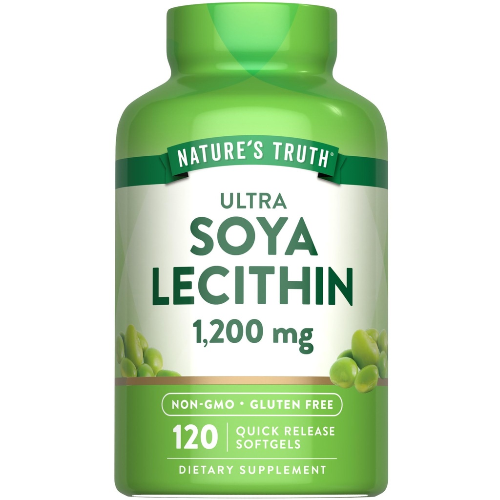 Nature's Truth Ultra Soy Lécithine 1200 mg , 120 Softgels , Supplément sans gluten
