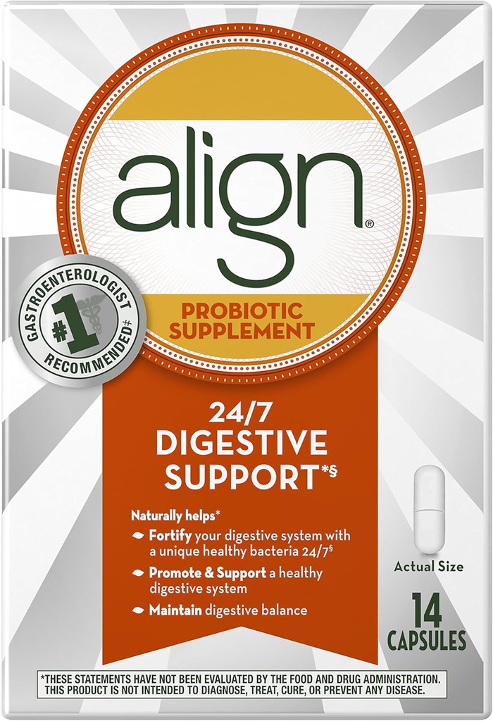 Align Daily Probiotic Supplement, Probiotics Supplement, 14 Capsules