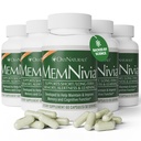 MemNivia Cerveau Suppléments pour la mémoire et la focalisation Formule de cellules souches à double âge avec Cognivia®, Bacopa, Saint Basile et Ginger
