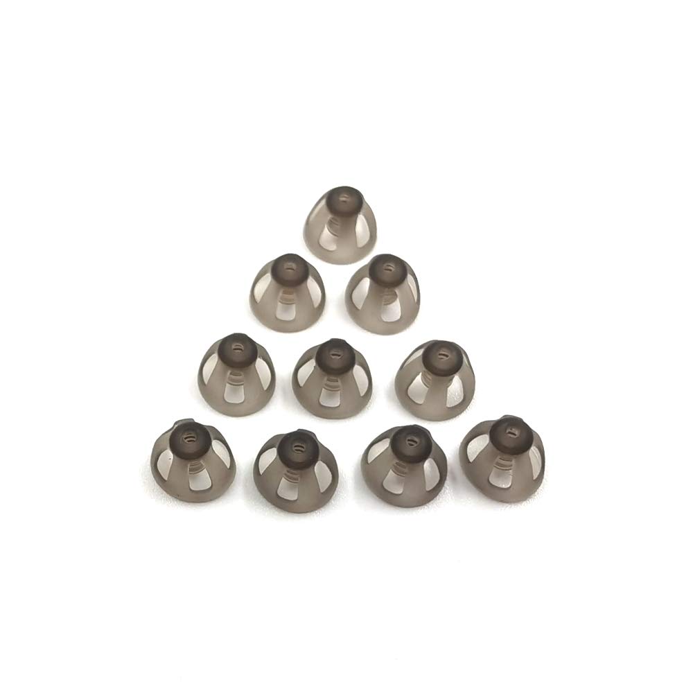 Hoorhulp Domes 8mm Smoky Gray Tips Oorstukken Comfortabel voor Open Fit BTE Sound Amplifier PSAP Kit Onzichtbaar, behalve RIC 8mm (M * 10)