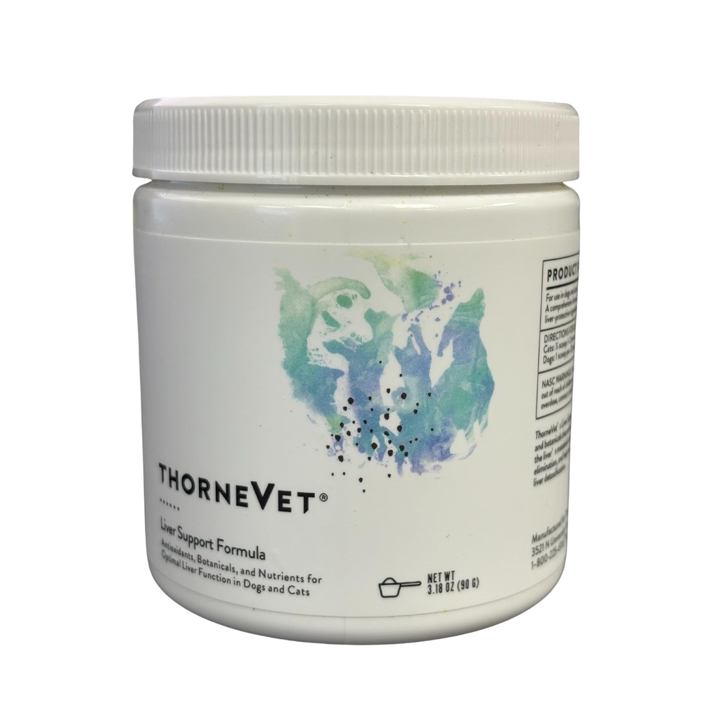 ThorneVET Lever Ondersteuning Poeder Lever Ondersteuning voor kleine dieren: Honden & Katten, 90 Scoops