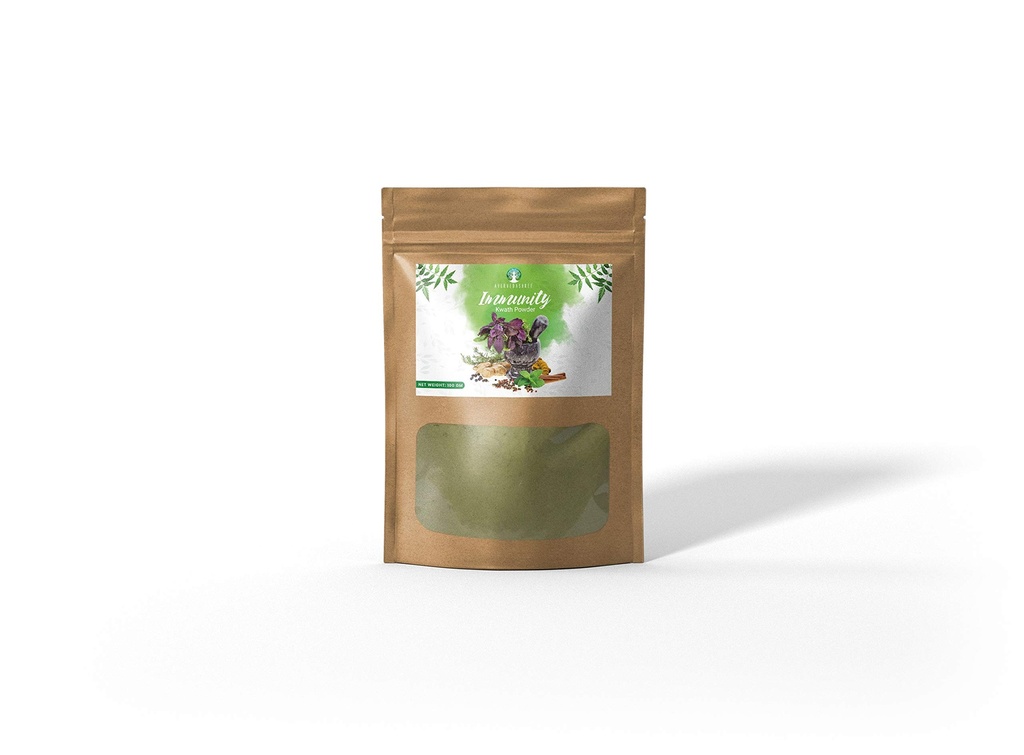Immuniteit Kwath 100 Gm met natuurlijke kruiden Giloy Ashwagandha Mulethi, Kadha, Kaadha 100 Gm