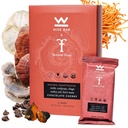 Bar Sage Adaptogen Mushroom Nutrition Bars avec Reishi, Lions Mane & Ashwagandha, Organic Vegan & Gluten sans collations pour le focus naturel, l'énergie et le soutien immunitaire, Chocolate Cherry Flavor, 12 comtes