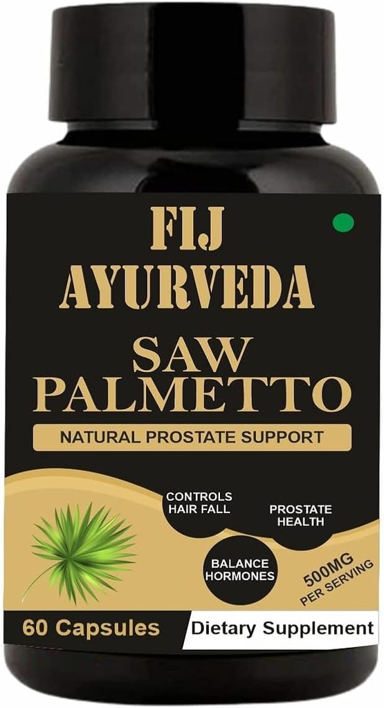 Zag Palmetto Extract Capsules voor mannen en vrouwen 500mg 60 Veg Capsules, Natuurlijke Haargroei voor mannen en vrouwen - (Pack of 1)