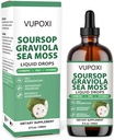 Soursop Multivitamine Liquid Drops Cell Support & Regeneration, Immune Boost,Dietaire Vezel en Slaap, Biologische Soursop Extract-Sugar Free, Non-GMO, 100% Veganistisch, Gluten-Free-8 Fl Oz/240 ML