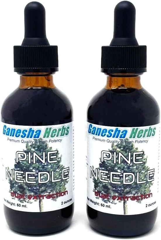 Pine Naald Liquid Tinctuur Kruidenvloeistof Dual Extract Shikimic Acid - 2 Oz (2 Pack)