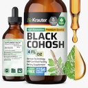 BIO KRAUTER Black Cohosh Tecture - Vegan Black Cohosh Suppléments Femmes Support - Sans alcool et sans sucre - 4 Fl.Oz.