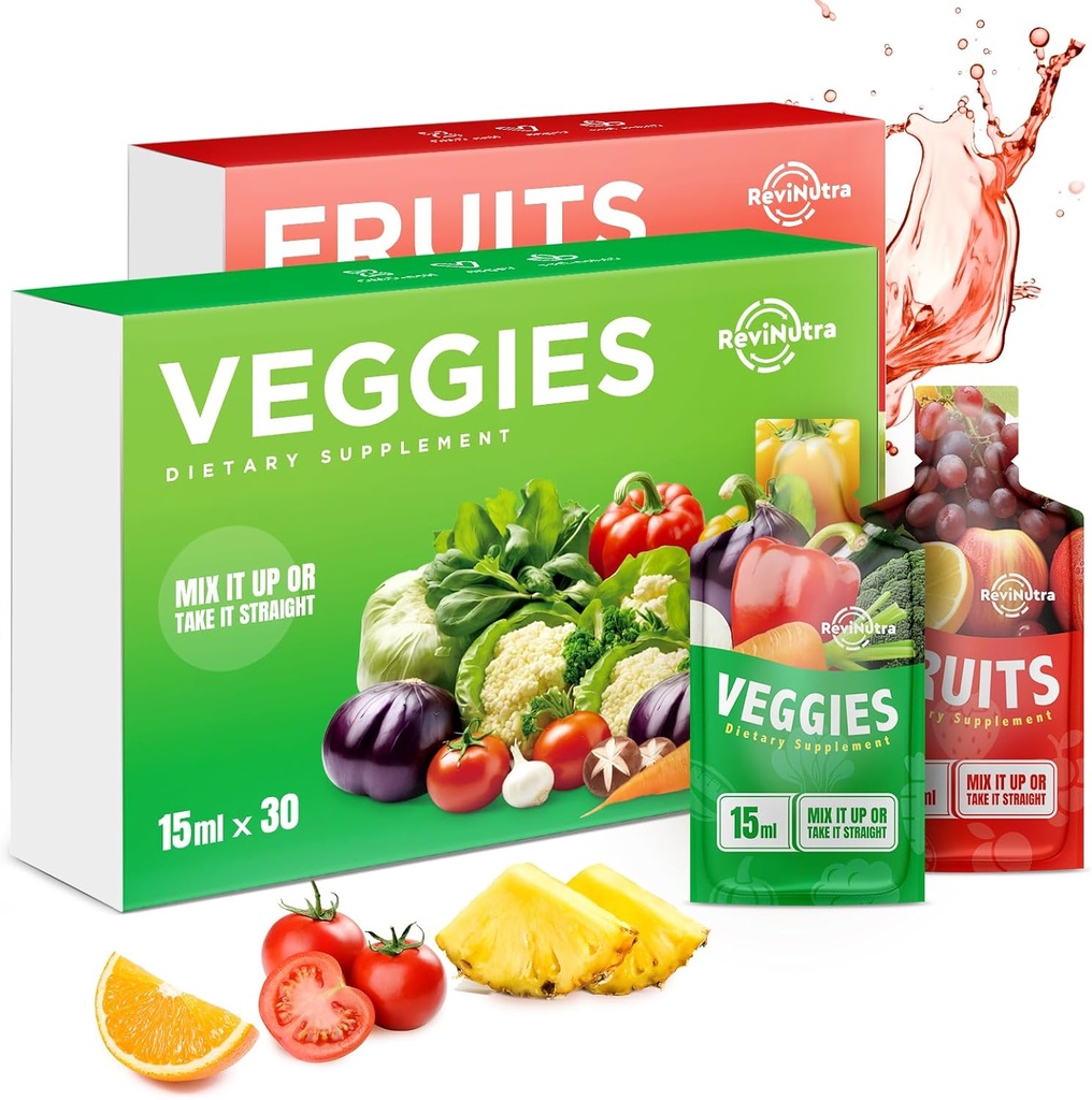 Fruit en groenten supplement - 60 zakjes Superfoods & Super Greens voor volwassenen en kinderen