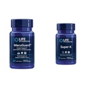 Life Extension Macuguard Eye Health Supplement met Lutein, Meso-Zeaxanthine, Saffron & Astaxanthine - 60 Tellen en Super K Vitamine K1 K2 MK-7 MK-4 Vitamine C - 90 Softgels