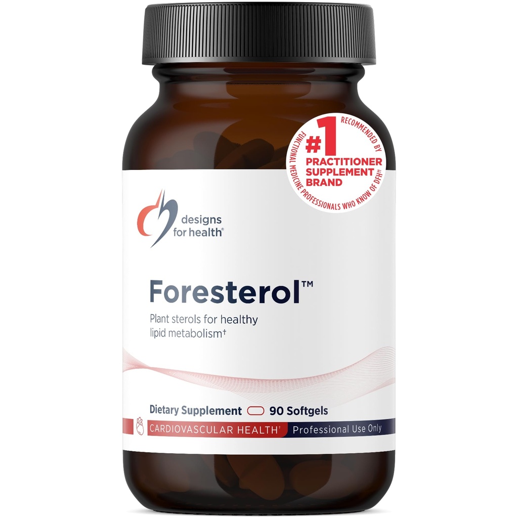 Designs for Health Plant Sterols and Stanols - Foresterol Stanol Sterol Supplement met Beta-Sitosterol van naaldbomen - Ontworpen om gezonde cholesterolniveaus te behouden (90 Softgels)