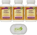 Geheime Super Reiniging Extra sterkte Toxin Detox & Gentle Eliminatie Total Body Cleanse, Digestieve & Colon Health Support, 3 verpakkingen van 100 tabletten, met een pil geval