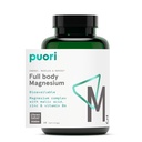 Puori Magnesium Complex Supplement - Hoge Absorptie Magnesium Taurinaat & Gluconaat, Zink, Vitamine B6 & Malic zuur voor slaapondersteuning, Immune & Bone Health & Muscle Recovery - 120 Vegan Capsules